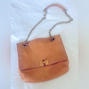 LANVIN  Happy  Handbag 
Chic Tan Leather Tote